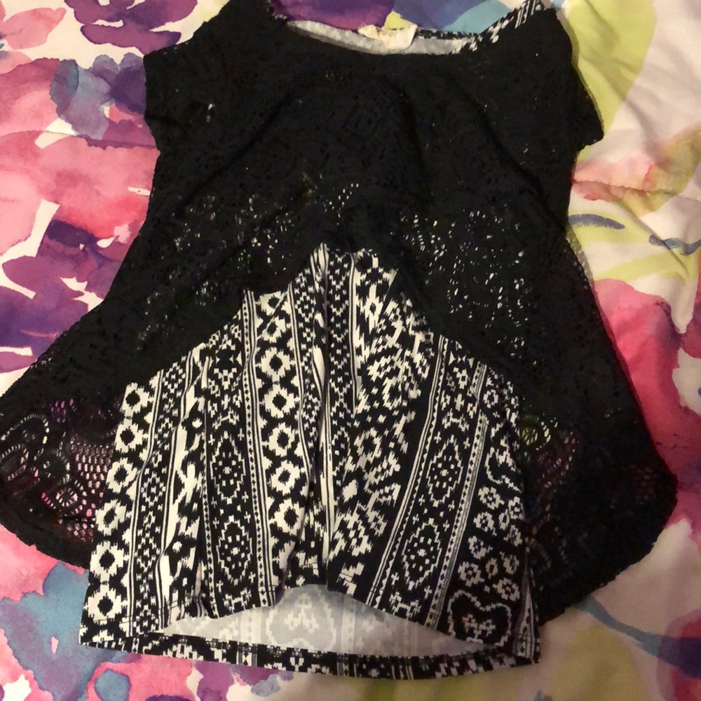 Two piece top.